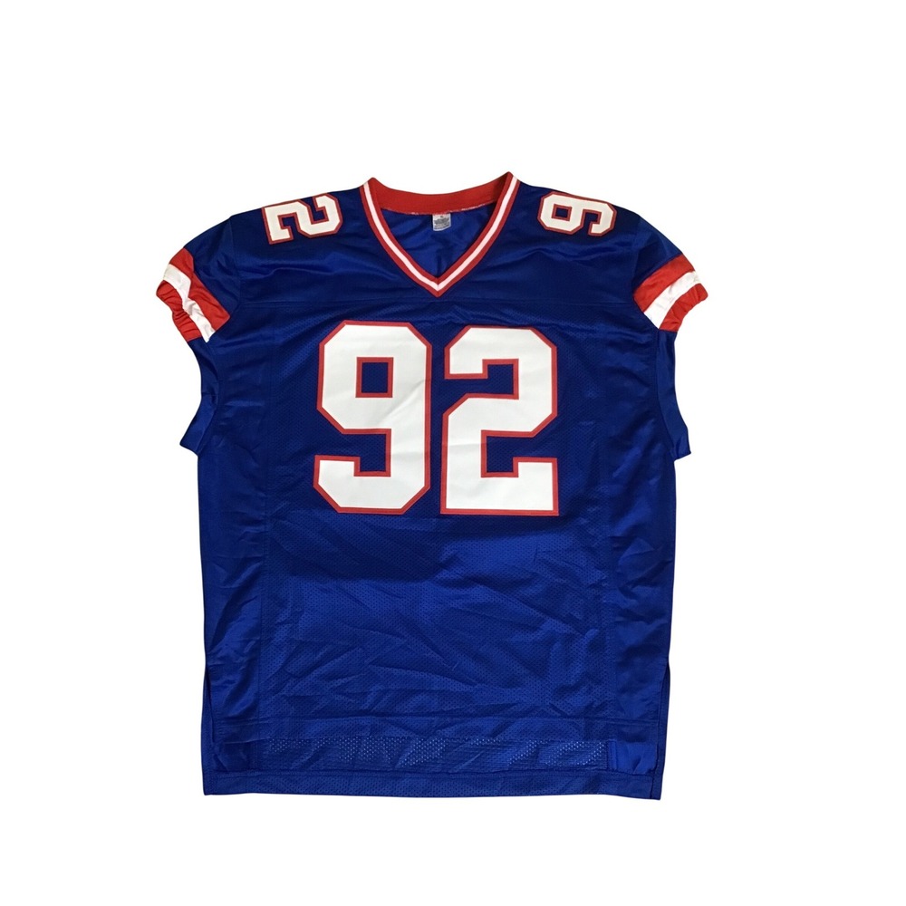 Michael‎ Strahan Signed NY Giants Style 92 Jersey Beckett Witnessed Size XL NWOT